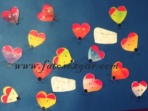 heart mouse craft
