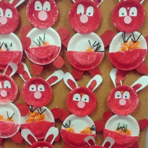 paper plate bunny craft idea
