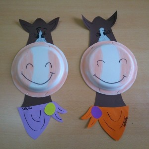 paper plate horse craft idea