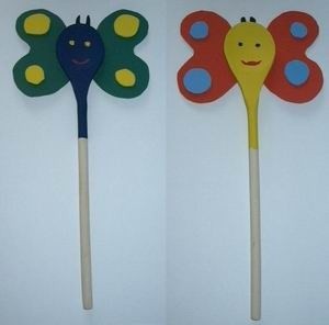 wooden spoon butterfly craft