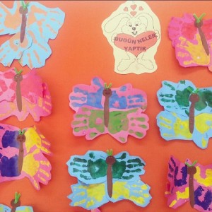 handprint butterfly craft idea for kids