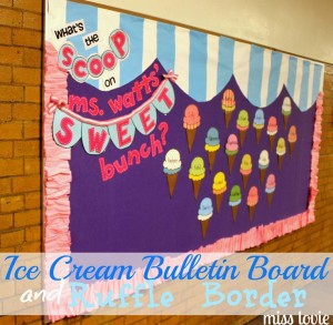 ice cream bulletin board