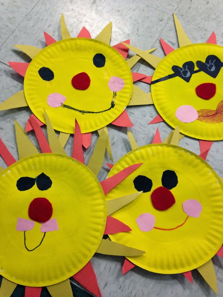 craft sun preschool crafts summer kindergarten worksheets toddler idea