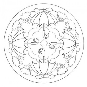 Autumn mandala coloring page for kids | Crafts and Worksheets for Preschool,Toddler and Kindergarten