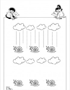 free fall trace line worksheets (3)