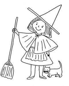 printable witch coloring page (2)