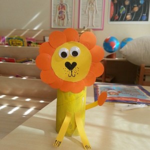 toilet paper roll lion craft