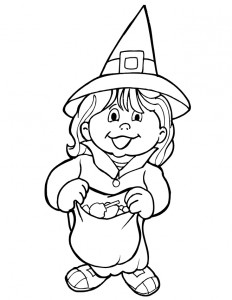 witch coloring page for kids (1)