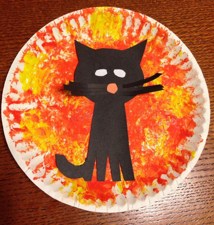toddler halloween craft cat crafts preschool kindergarten worksheets idea