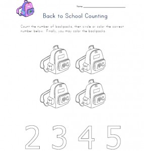 back to school counting worksheet 2