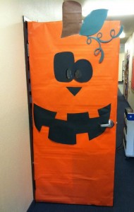 pumpkin classroom door