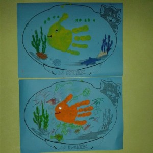 handprint fish craft