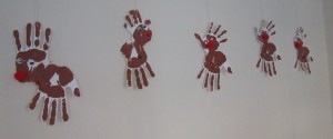 handprint reindeer craft