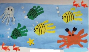 handprint sea animals craft