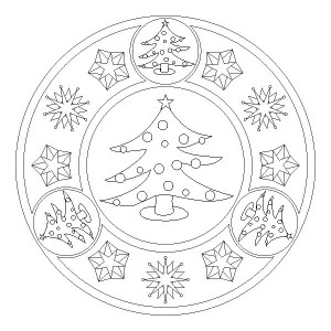 christmas tree mandala coloring page (4)
