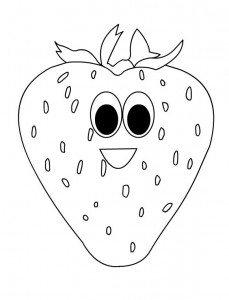 strawberry coloring page (3)