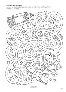 astronaut maze worksheet