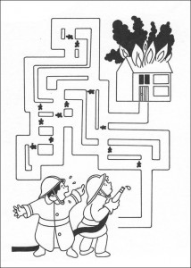 free fireman maze worksheet