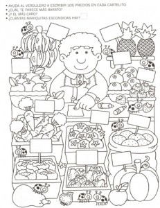 greengrocer number count worksheet