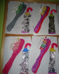 tooth brush craft idea for kids