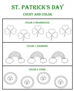 st patrick's day number count worksheet (3)