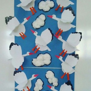 stork bulletin board idea