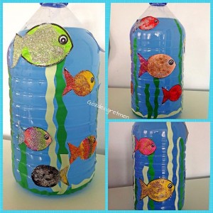 bottle Aquarium craft idea for kids (1)
