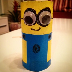 toilet paper roll minions craft