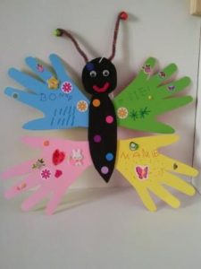 handprint butterfly craft