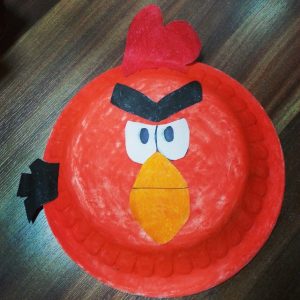 paper plate angry birds craft idea