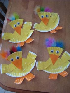 paper plate duck craft idea for kids