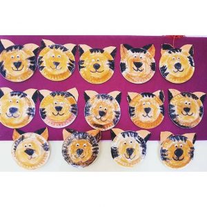 paper plate tiger craft