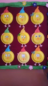 free paper plate chick craft
