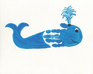 Hand-Print-whale-craft-idea