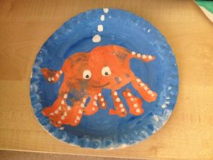 handprint octopus craft idea