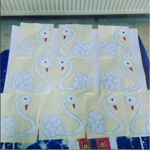 heart swan craft