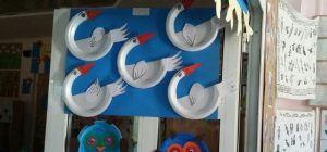 paper plate swan craft idea for kids