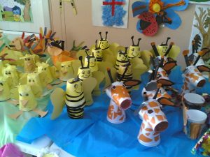 paper cup animals craft idea for kids