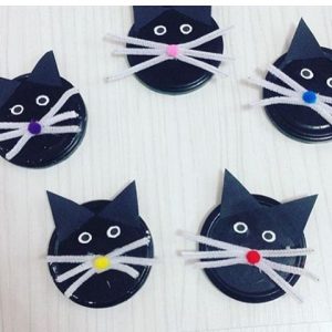 paper plate cat craft idea for preschoolers