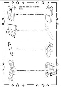school-trace-line-worksheet