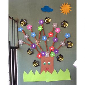 spring bulletin board idea for kids