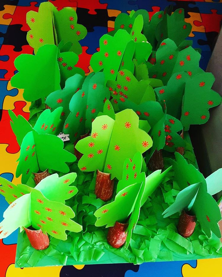 tree crafts craft preschool fruit kindergarten toddler idea spring paper worksheets preschoolactivities