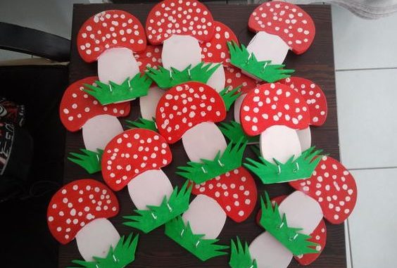 Mushroom craft idea for kids | Crafts and Worksheets for Preschool