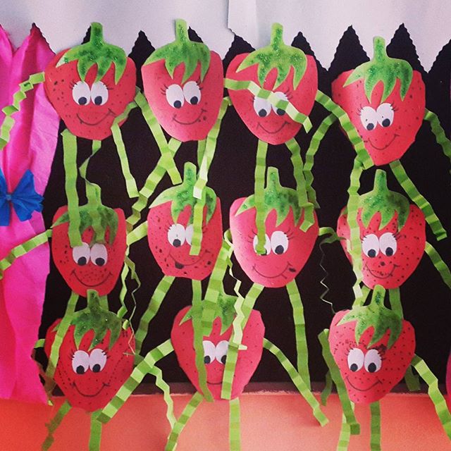 craft strawberry fruit crafts preschool toddler kindergarten worksheets idea activities toddlers summer preschoolactivities basket printables vegetable activity actvities