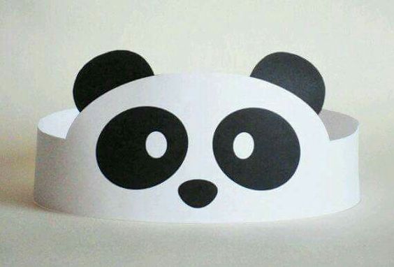 panda craft headband idea bear crafts kindergarten preschool