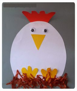 hen craft idea for toddlers