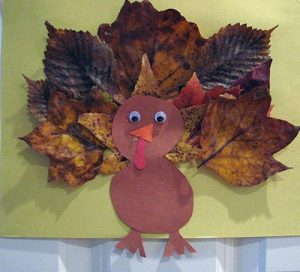 leaf turkey craft