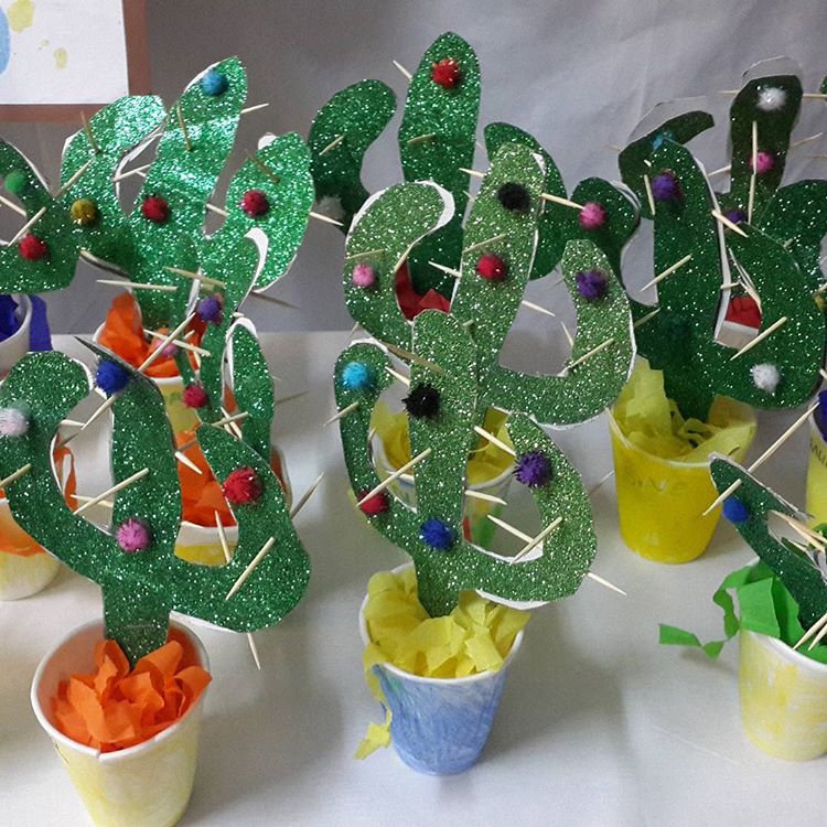 craft cactus crafts preschool activities kindergarten idea toddler worksheets preschoolactivities stick activity popsicle coloring