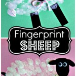 Fingerprint Sheep Craft for Kids