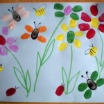 Fingerprint flowers and bugs